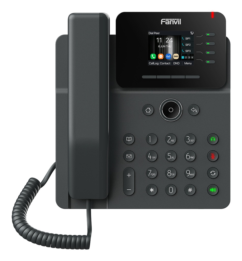 V61W TELÉFONO IP NEGRO 4 LÍNEAS LCD WIFI