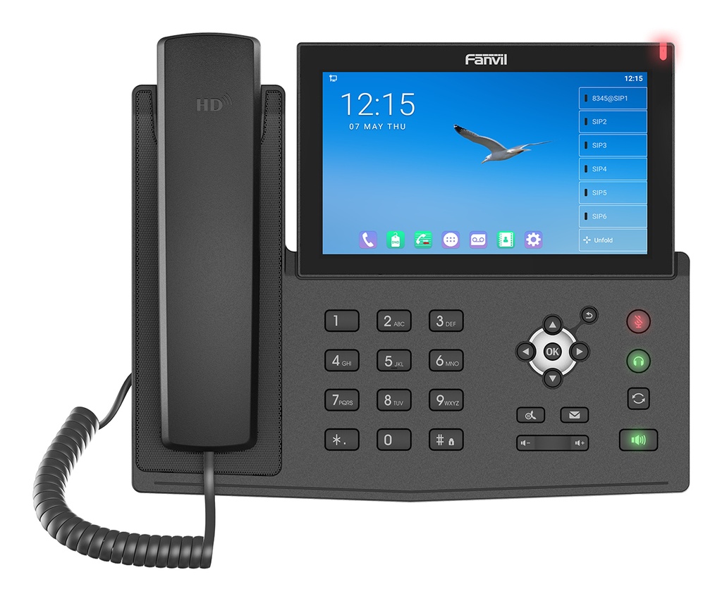 X7A TELÉFONO IP NEGRO 20 LÍNEAS LCD WIFI