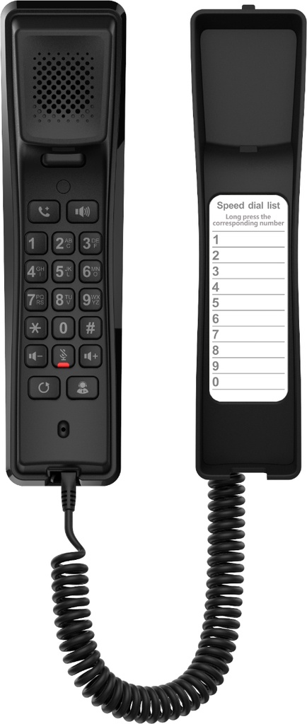 H2U V2 TELÉFONO IP NEGRO 2 LÍNEAS