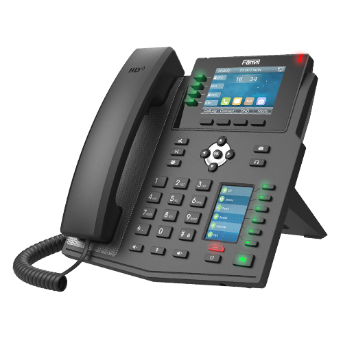 [X5U] X5U TELÉFONO IP NEGRO 16 LÍNEAS LCD WIFI