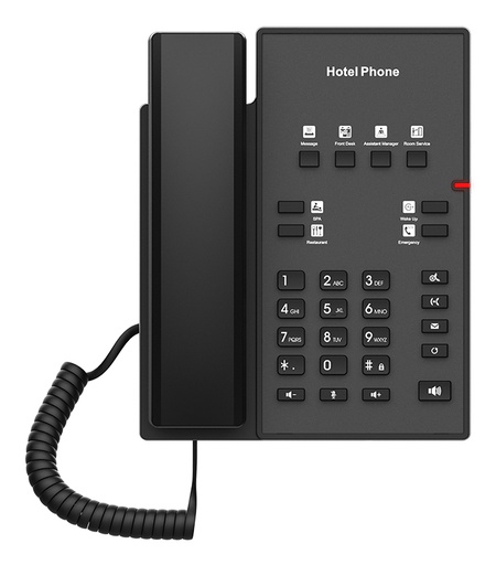 [H1-BLACK] H1 TELÉFONO IP NEGRO 2 LÍNEAS